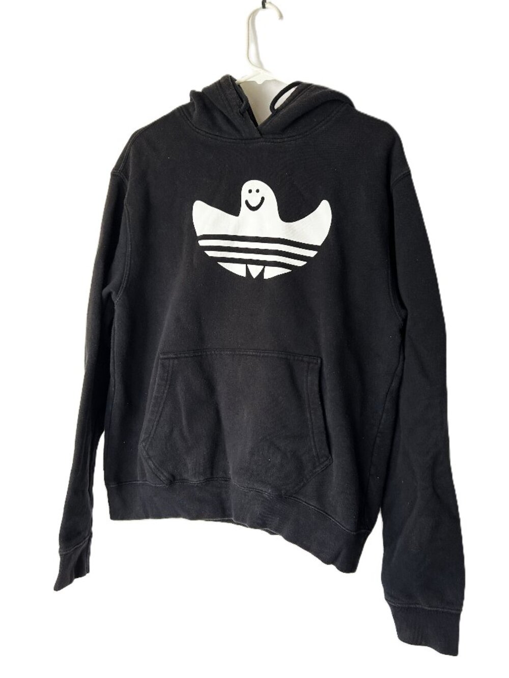 adidas Graphic Shmoo Trefoil Ghost Hoodie Black M